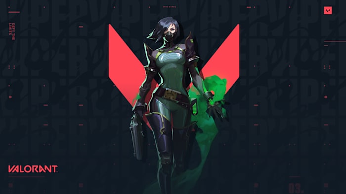 Viper splash art from Valorant